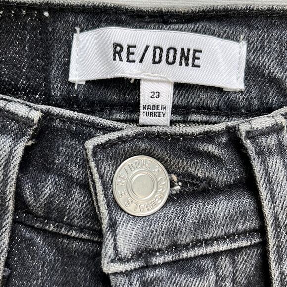 Re/Done 90’s Ultra High Rise Ankle Crop Denim Jeans Size 23 NWT - Picture 3 of 11